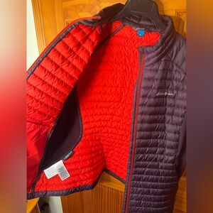 Eddie Bauer Women’s Red and Purple XL Vest w Goose Down